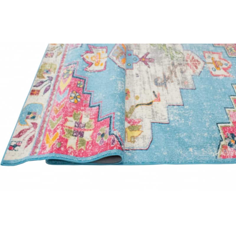Noori Rug Sapphire Distressed Delma Multicolor Area Rug