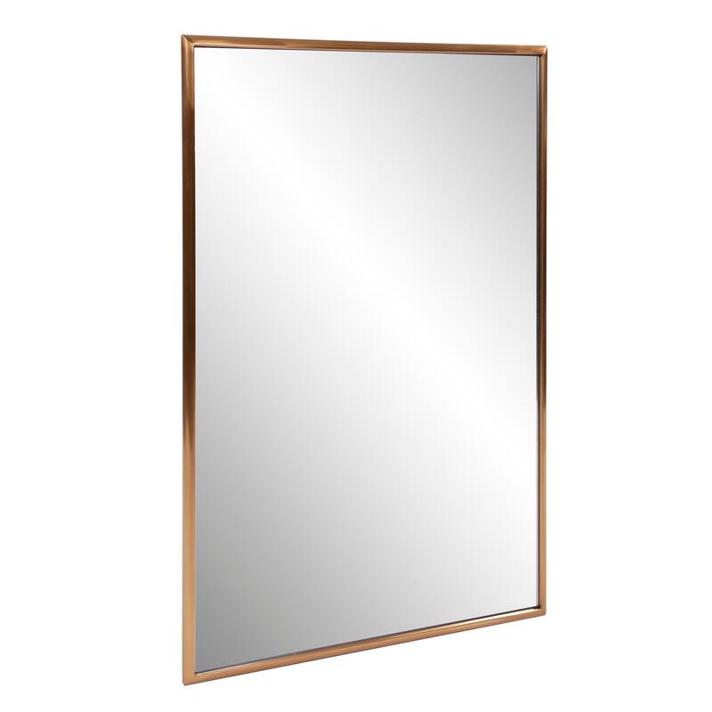 Allan Andrews Rectangular Decorative Stainless Steel Framed Wall & Accent Mirror