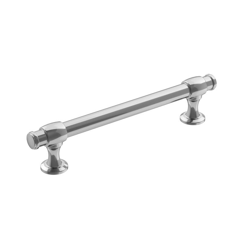 Amerock Winsome Kitchen Cabinet Pull - 5-1/16 in (128 mm) Center-to-Center - Polished Chrome