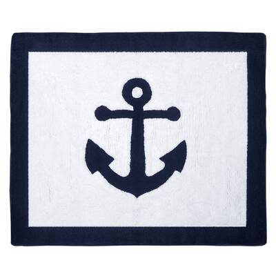 Sweet Jojo Designs Anchors Away Collection Floor Rug