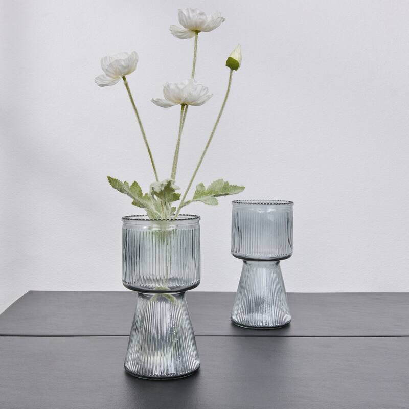 Javlergo Glass Flower Vases for Centerpiece Table Home Indoor Desk Decor, Crystal Vase, Glass Vase Thickening Design Suitable