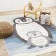 preview thumbnail 2 of 10, Mama Baby Penguin Kids Area Rug, 3'11" x 5'7"
