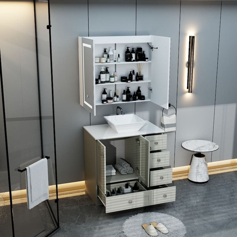 Bath Vanity Anti-Fog LED Medicine Cabinet Style Meets Functionality