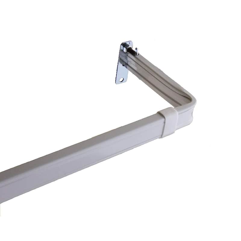 Adjustable Curtain Rod 66-120 Inch - Lockseam Design - Modern Window Treatment Hardware - 120