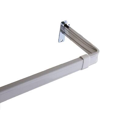 Adjustable Curtain Rod 66-120 Inch - Lockseam Design - Modern Window Treatment Hardware - 120