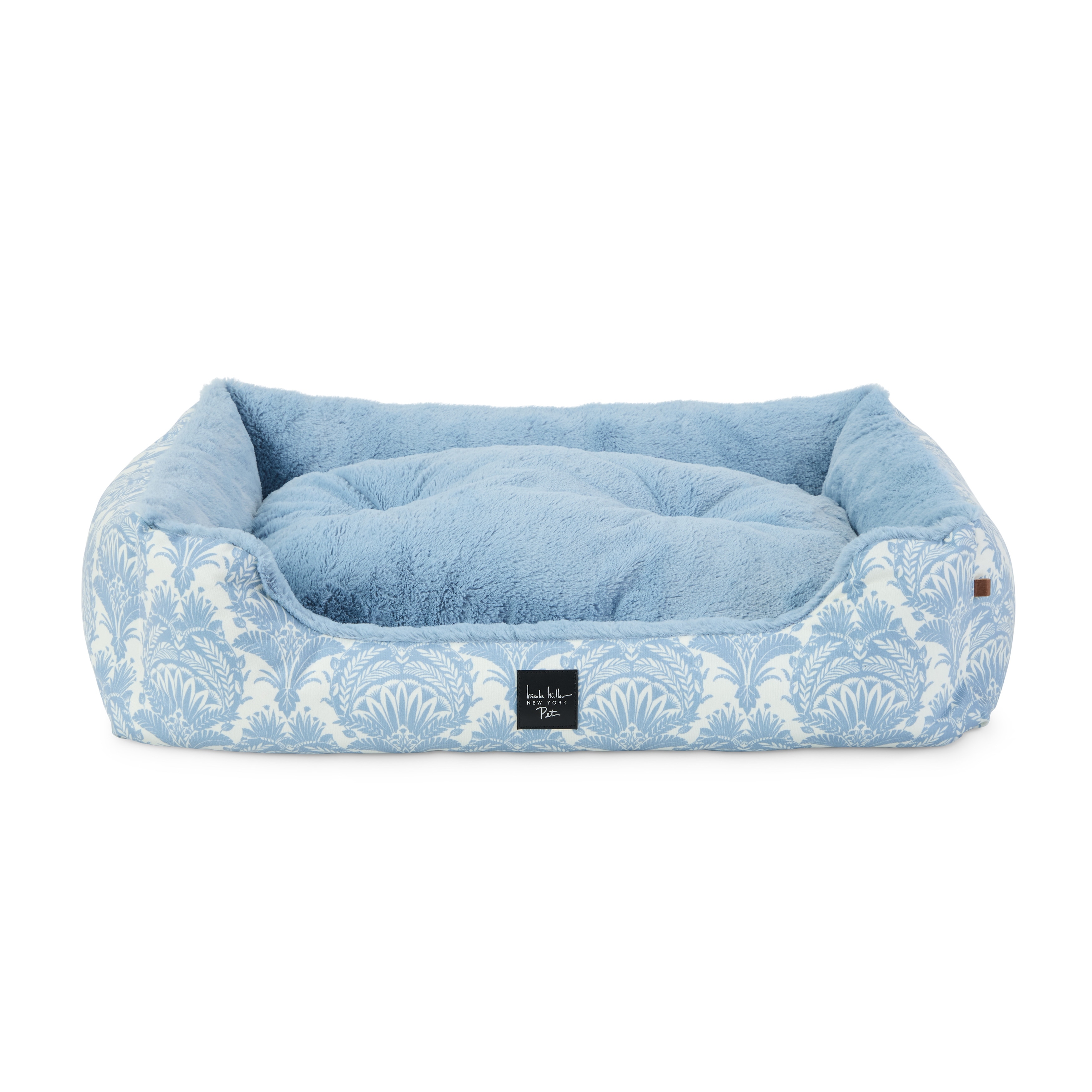 NICOLE MILLER NEW YORK PET Mod Damask Plushy Bolster Cozy & Calming Pet