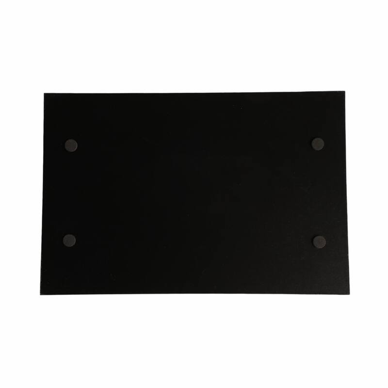 Glass Serving Trays with Modern Handles Stylish Accent (Set of 2) - 16" x 12" x 2"