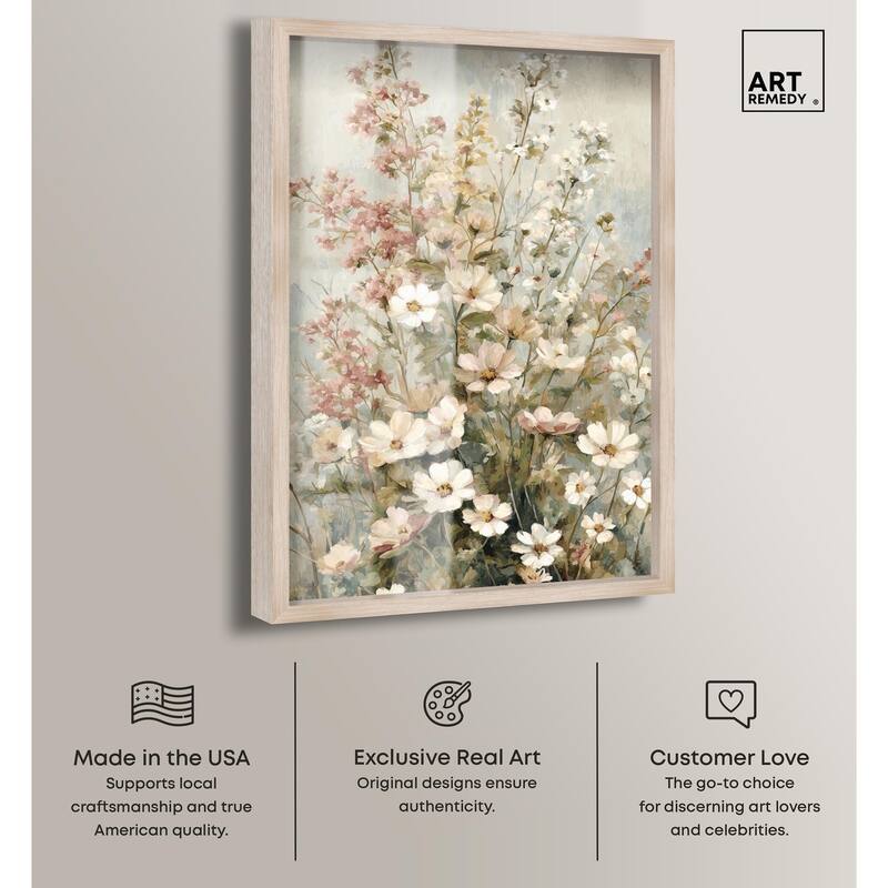 Heirloom Blossoms I Shadowbox by Art Remedy