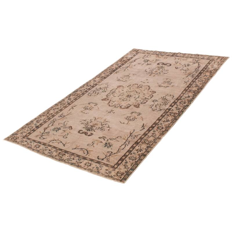 ECARPETGALLERY Hand-knotted Antalya Vintage Grey Wool Rug - 5'7 x 9'9