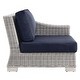 preview thumbnail 28 of 41, Conway Outdoor Patio Wicker Rattan 5-Piece Sectional Sofa Furniture Set