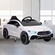 preview thumbnail 1 of 29, Mercedes-Benz AMG CLA 45 Licensed 12V Kids Electric Ride-On Car with Remote Control, LED Lights, and Spring Suspension