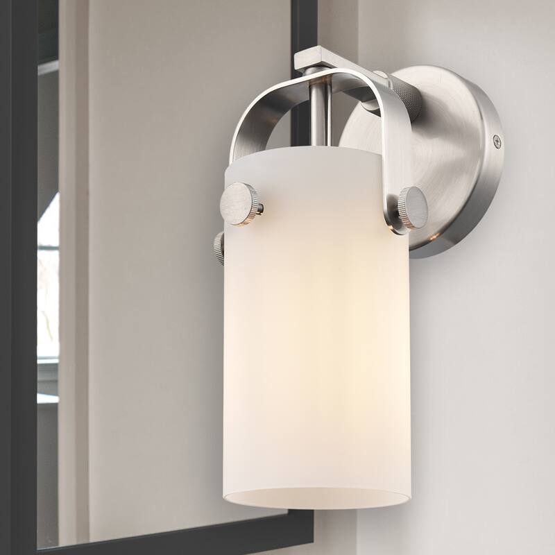 Innovations Lighting Pilaster II Cylinder - 1 Light 7" Wall-Mounted Sconce