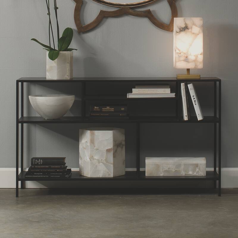 Jamie Young Element Shelved Console Iron Table