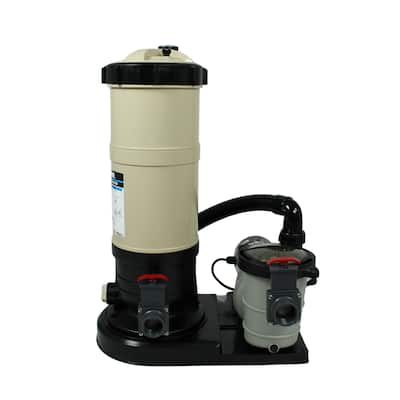 Blue Wave Hydromatic 90 SF Filter System with 1 HP Pump for Above Ground Pool Cartridge - 1-HP