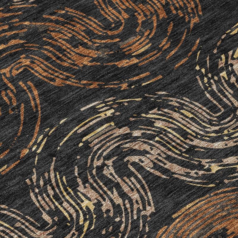 Machine Washable Indoor/ Outdoor Modern Ari Chantille Rug