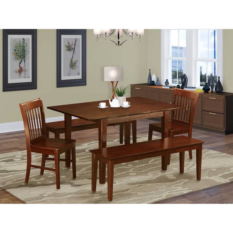 Coastal Dining Set - Table, Chairs & Bench for Small Kitchens