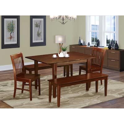 Coastal Dining Set - Table, Chairs & Bench for Small Kitchens