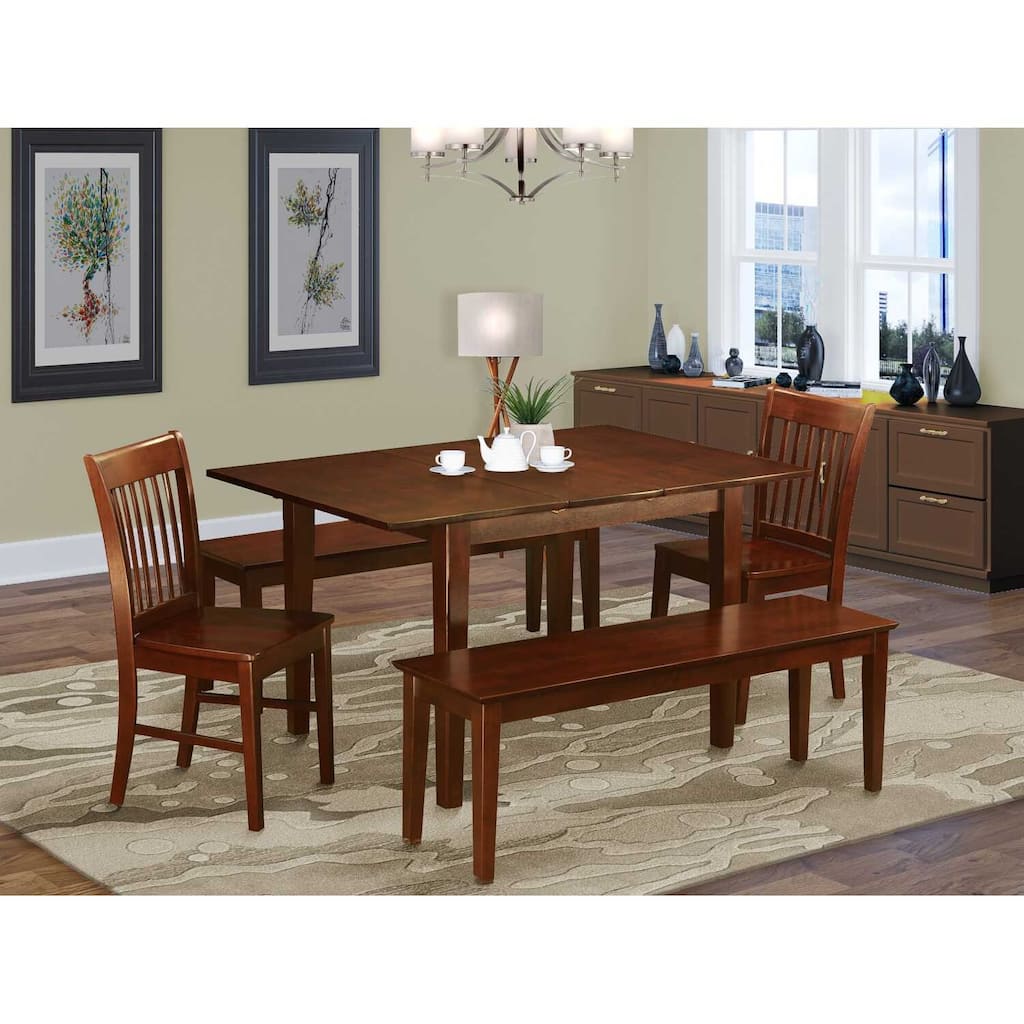 Coastal Dining Set - Table, Chairs & Bench for Small Kitchens