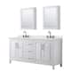 Option White / Giotto Quartz Top / Matte Black Hardware