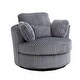 preview thumbnail 45 of 61, Oversized 360 Degreed Swivel Accent Chair Modern Soft Plush Corduroy Round Barrel Chair for Living Room Bedroom with Pillows