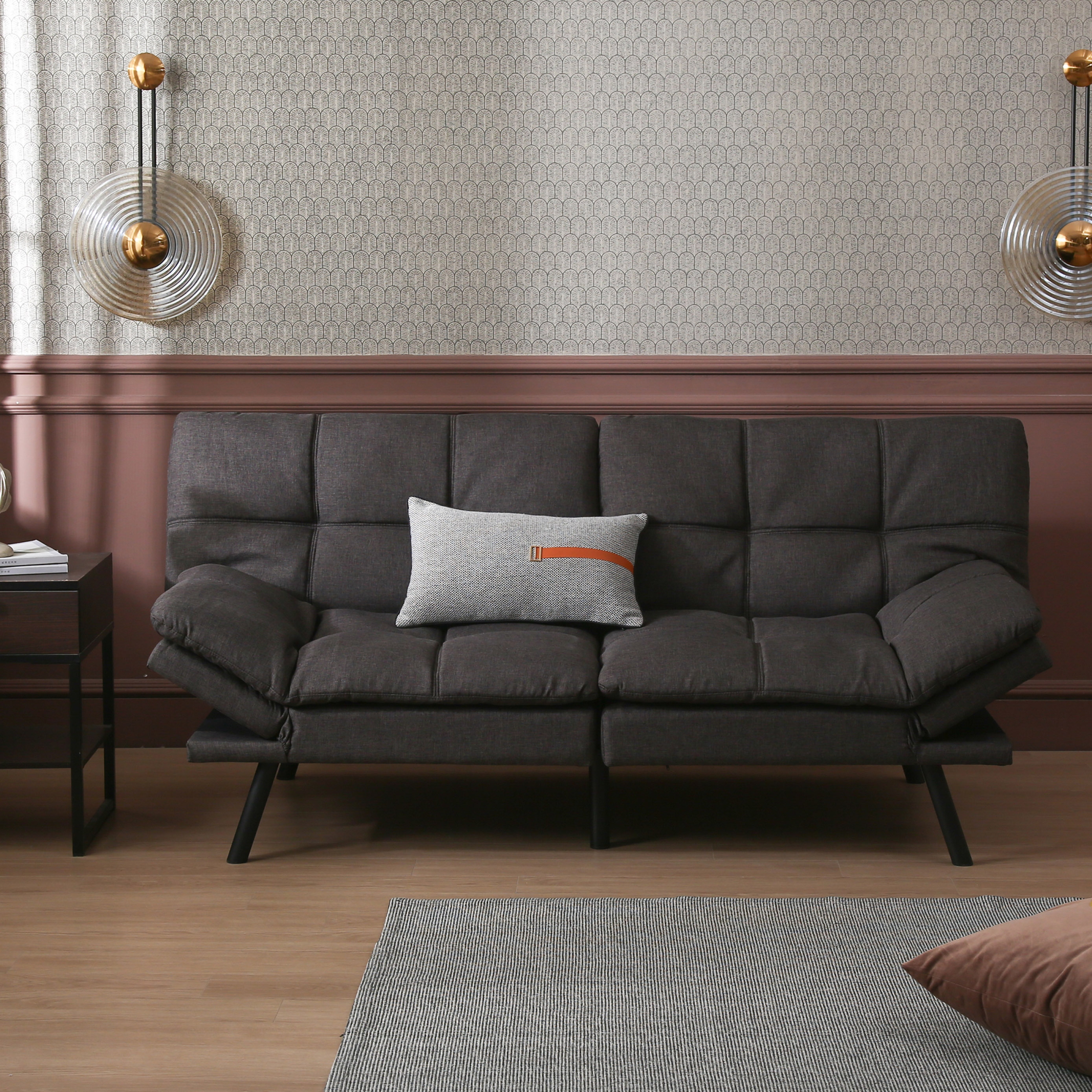 Convertible Memory Foam Futon Couch Bed Luxury Modern Style 71 Folding Sleeper Sofa for Living Room Bedroom Apartment Bed Bath Beyond 37534682