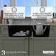 preview thumbnail 32 of 56, Karran Undermount Large/Small Bowl Quartz Kitchen Sink - 32" x 21.25" x 9" - 32" x 21.25" x 9"