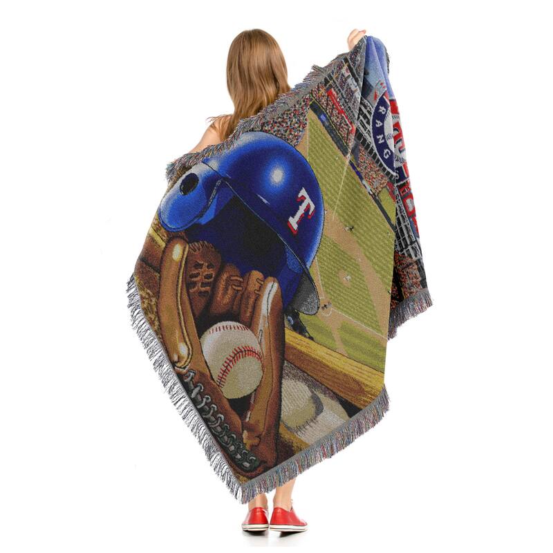 MLB Woven Tapestry Throw Blanket