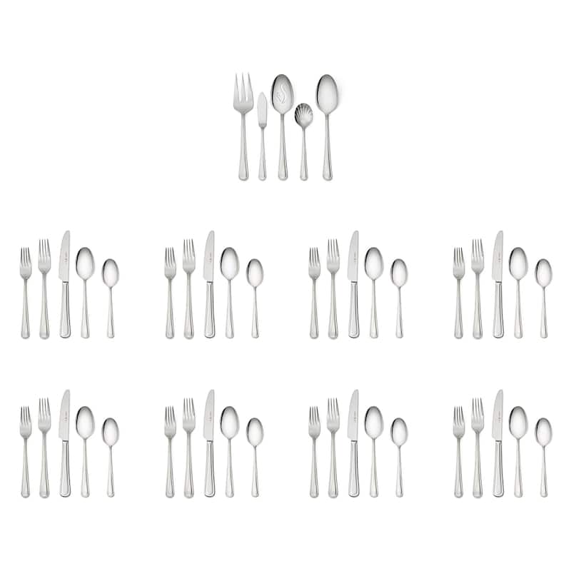 Henckels Cottage 45-pc 18/10 Stainless Steel Flatware Set