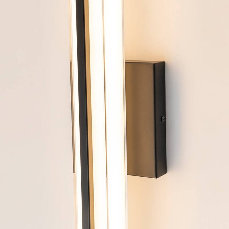 Contemporary Dimmable LED Rectangular Vanity Wall Sconce 24.6in
