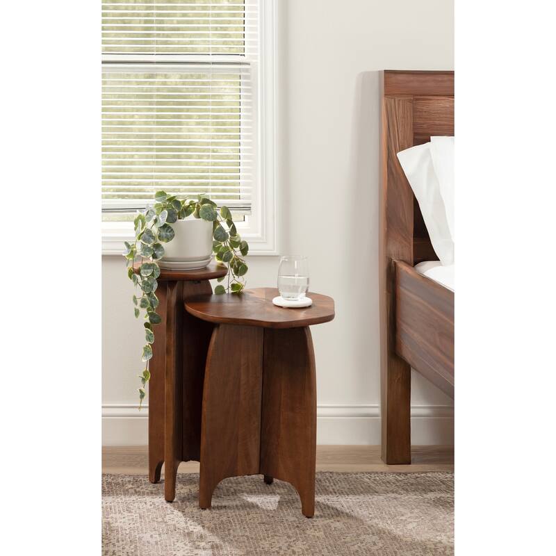 Kate and Laurel Kanna Wood 2pc Table Set - 2 Piece