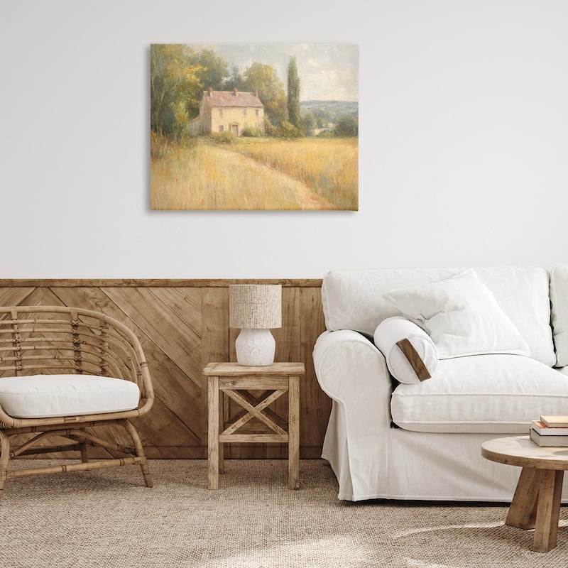 Stupell Hide Away Cottage House Canvas Wall Art Design By Petal Prints Design