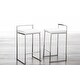preview thumbnail 54 of 65, Silver Orchid Forrest Stainless Steel Stackable Counter Stool (Set of 2)