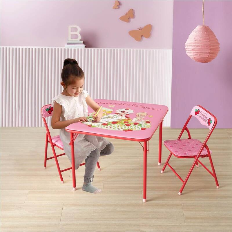 Strawberry Shortcake 3 Piece Kids Activity Table and Chair Set