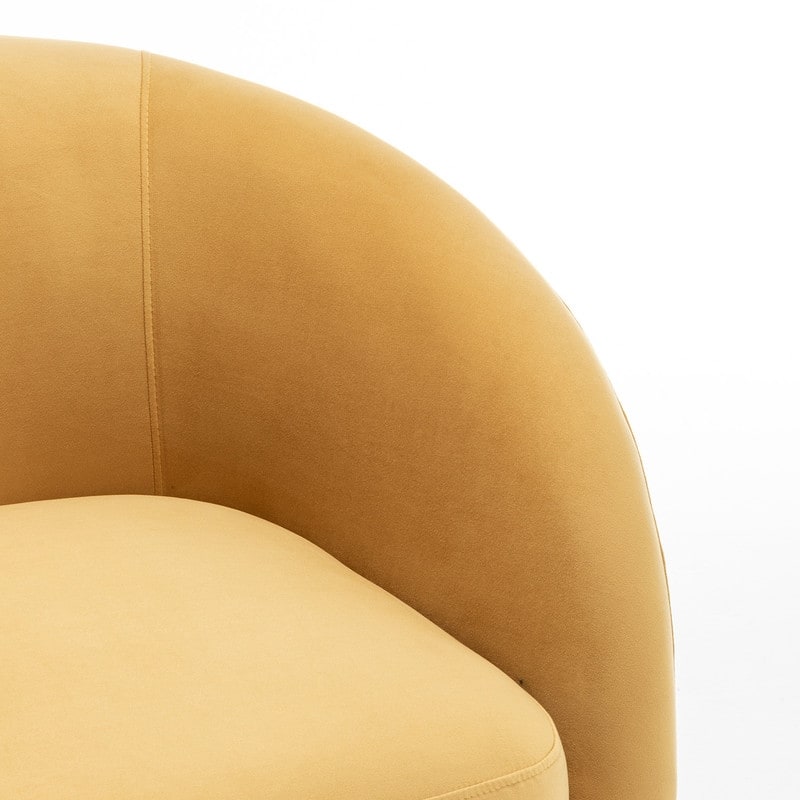 SEYNAR Modern Glam Velvet Upholstered 360 Degree Swivel Accent Armchair Set of 2