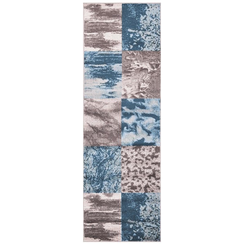 Patchwork Modern Eclectic Color Block Indoor Area Rug by Superior