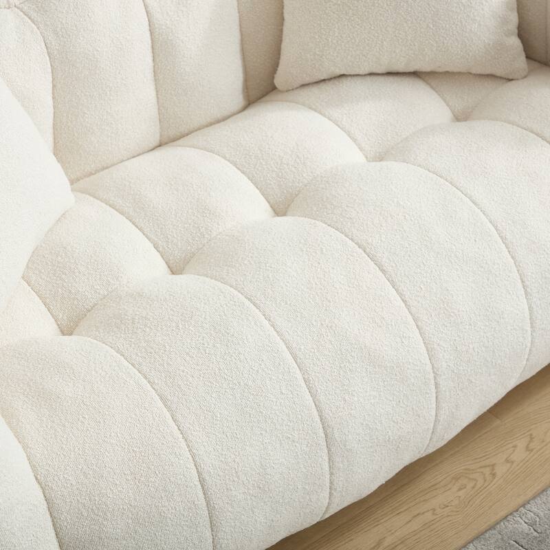 Soft beanbag chair with high resilience foam core for two people