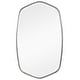preview thumbnail 1 of 9, Uttermost Duronia 37" x 23" Framed Bathroom Mirror Brushed Silver