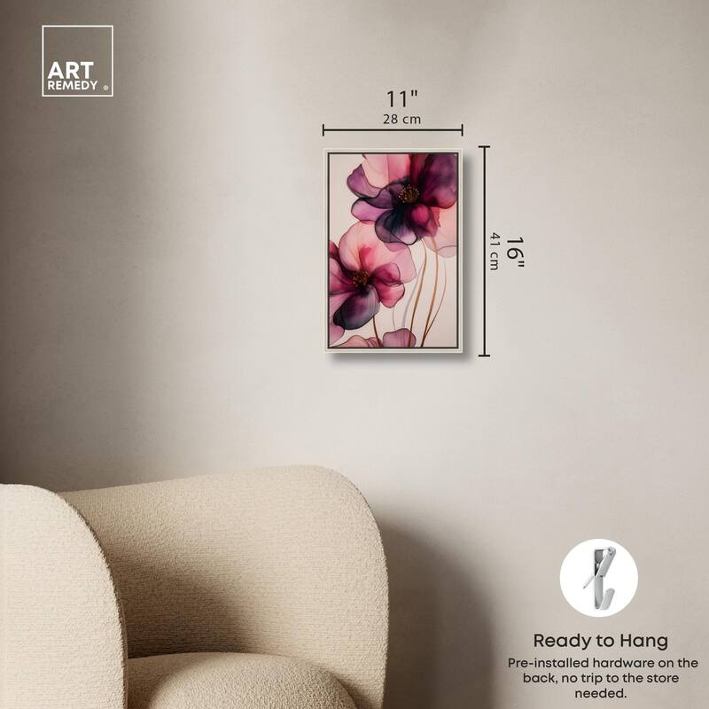 Velvet Verse III Canvas by Art Remedy