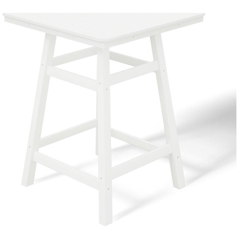 Laguna Hdpe All Weather Outdoor Patio 30" Square Counter Bistro Table