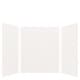 preview thumbnail 16 of 15, Transolid EWK606072 Expressions 60" W x 60" D x 72" H Three Panel White