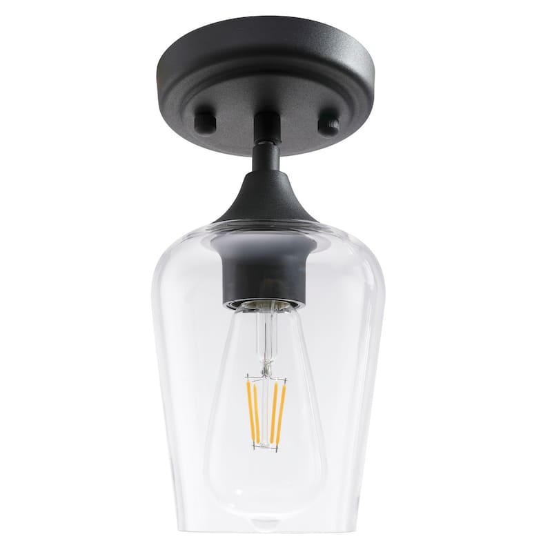 Modern Industrial Mini Pendant Lights with Adjustable Height, Set of 2
