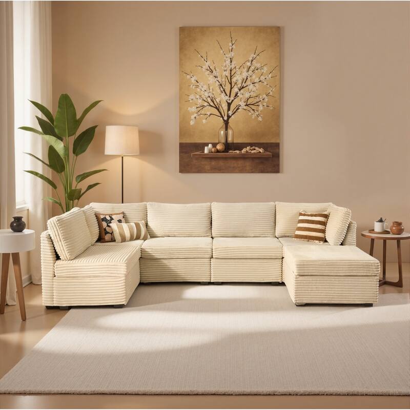 ​​OVIOS Modern Minimalist Fabric Sofa​