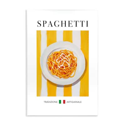 Stupell Traditional Spaghetti Pasta Wall Plaque Art Design By Andreas Magnusson