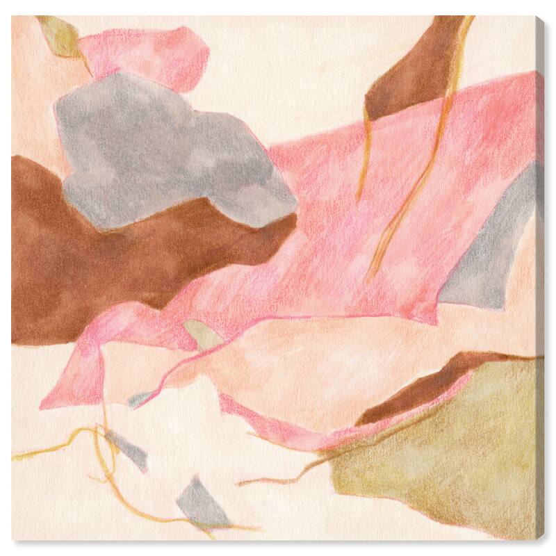 Wynwood Studio Canvas Abstract Grand Pink Canyon Pink and Modern & Contemporary Wall Art Canvas Print