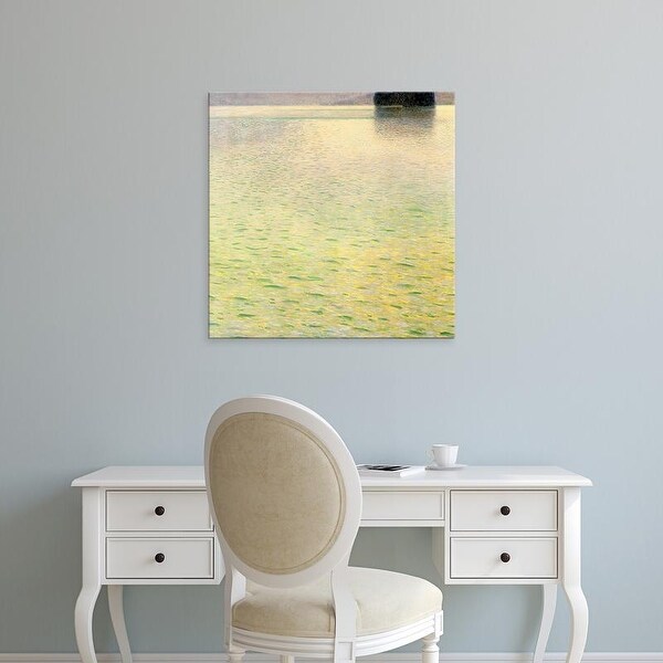 Easy Art Prints Gustav Klimt's 'Island in the Attersee' Premium Canvas Art