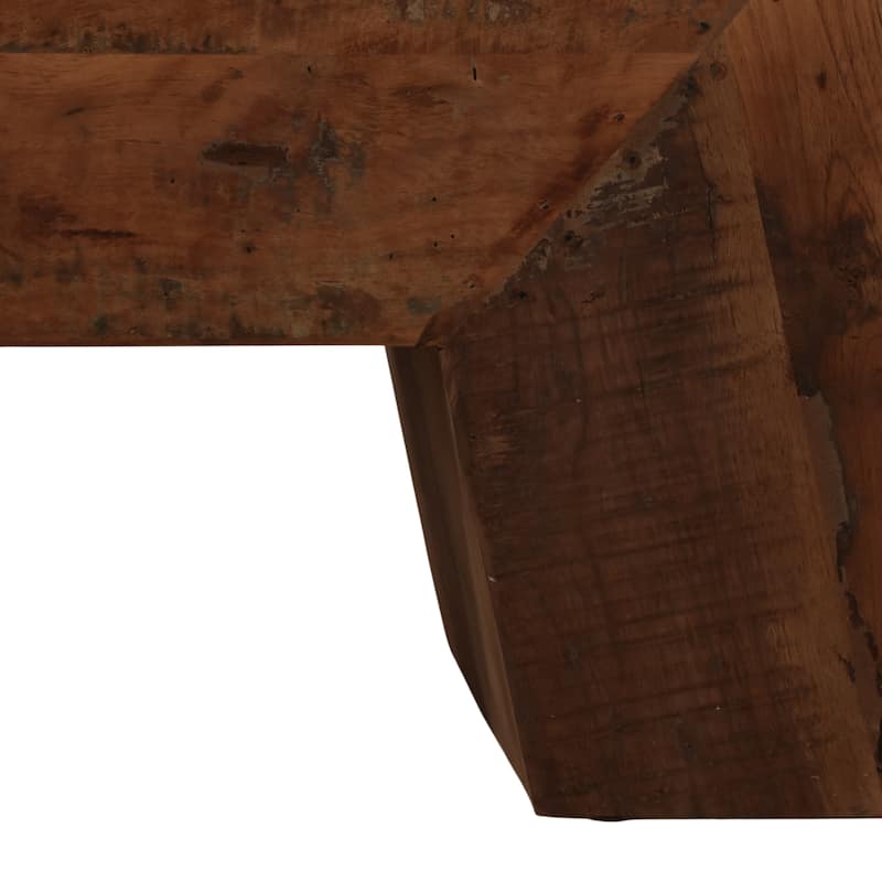 Bench Solid Wood Rustic Design Casual Home Style for Bedroom Living Room Office Entryway Accent Furniture - 18" Brown
