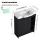 preview thumbnail 13 of 26, Jentoria 28" Bathroom Vanity with Sink, Mini FreeStanding Bathroom Vanity with Soft Close Door and Adjustable shelf