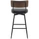 preview thumbnail 24 of 136, 26"/29" Faux Leather Swivel Counter/Bar Stools Set of 2/3