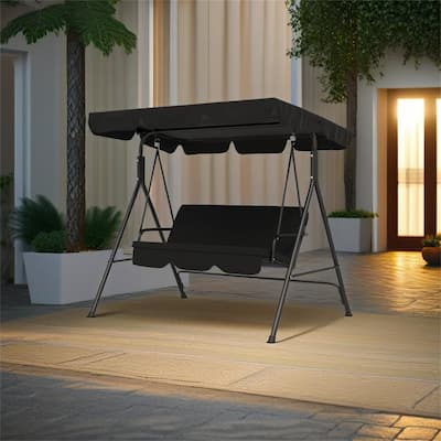 3-Seat Outdoor Patio Swing Chair