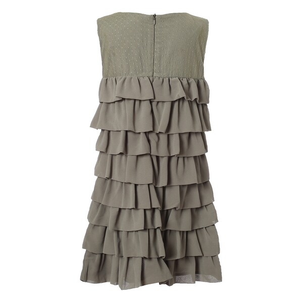 multi layered chiffon dress